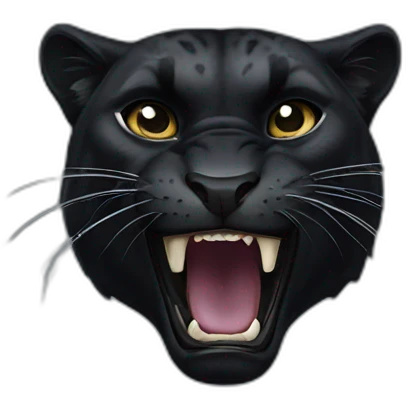 Black panther roar emoji emoji