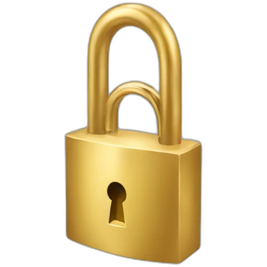 golden lock emoji