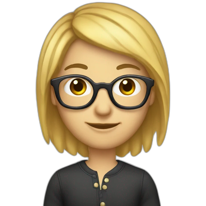 Chercheur lunette et carte d'accès  emoji