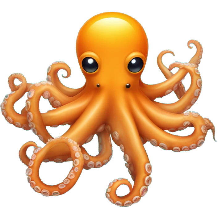 Octopus bathed in orange juice   emoji