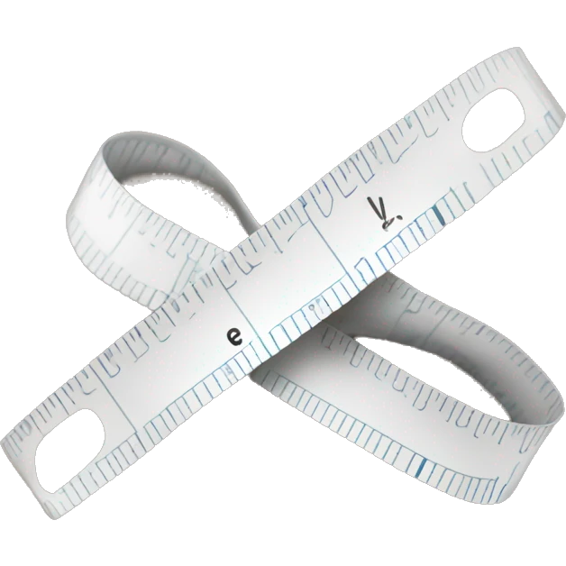 white measuring tape around emoji