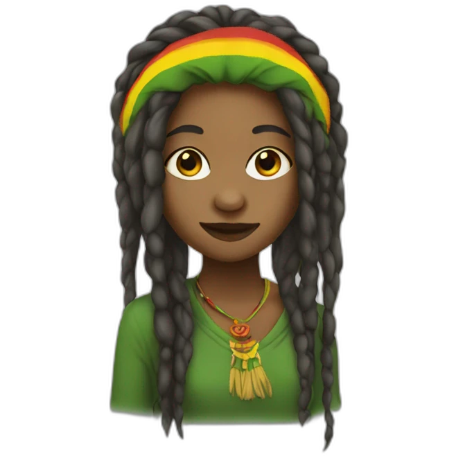 Rasta girl emoji