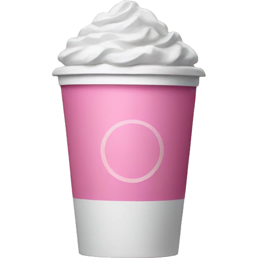 Pink Starbucks cup  emoji