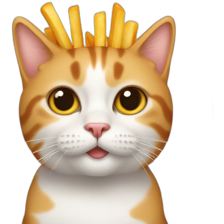 cat with fries emoji