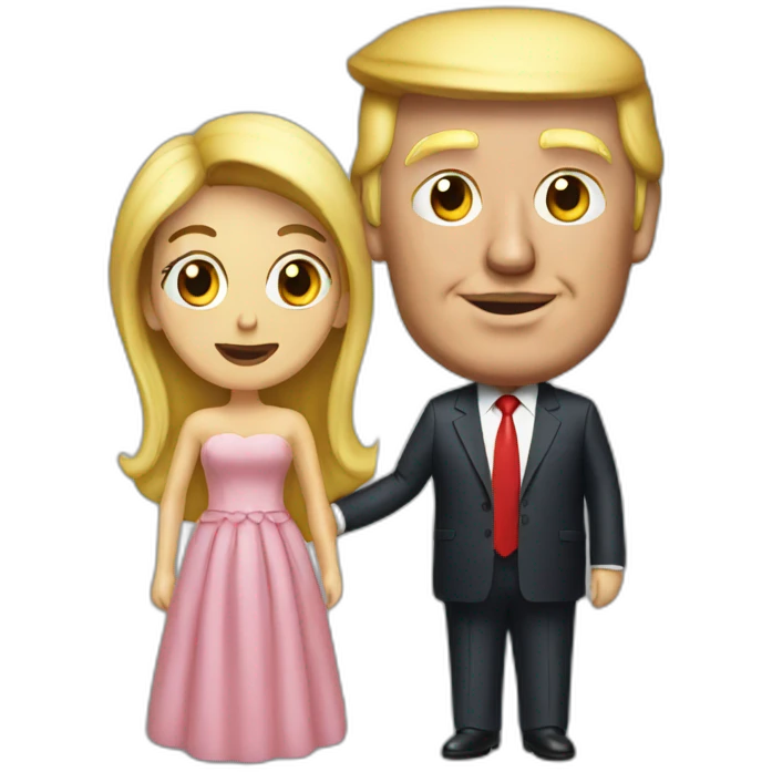 Trump with a wife emoji
