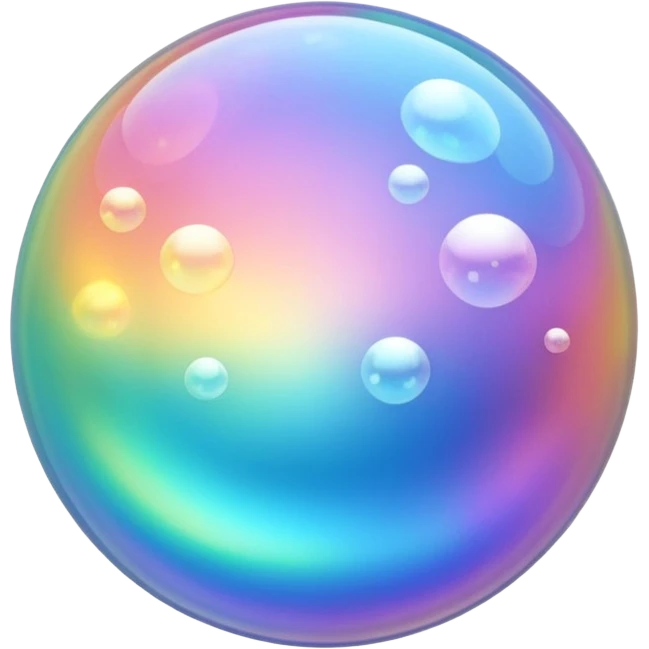 bubbles in y2k style emoji