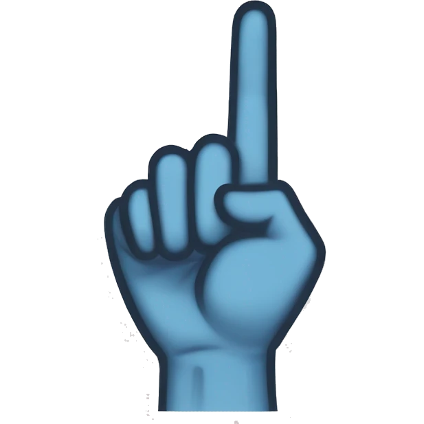 backhand index Finger pointing up emoji