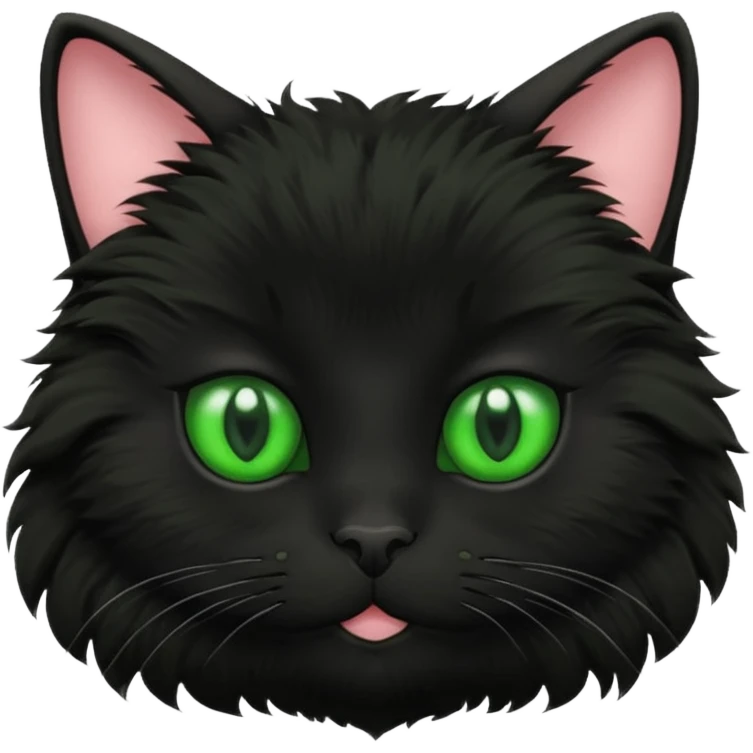 Black Kitty face emoji
