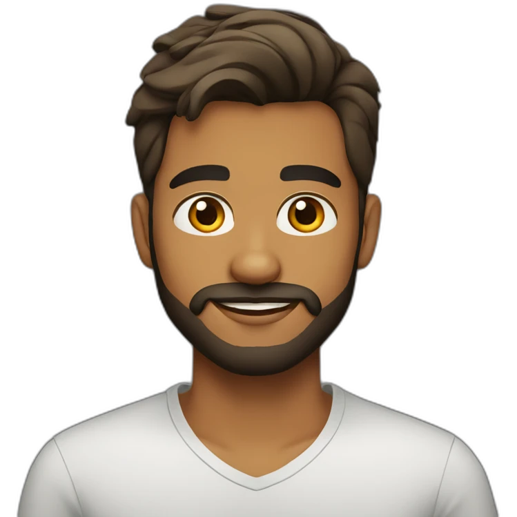 sri lankan 25 year old handsome and stylish guy with a beard emoji