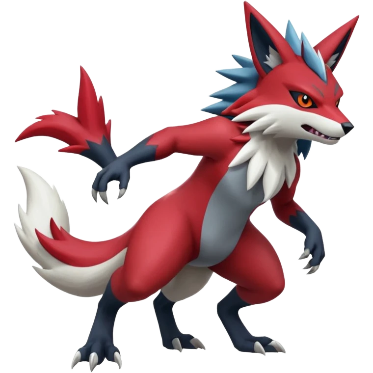 Zoroark-Zangoose-Zeraora-Fakémon-hybrid-creature (full body)  emoji