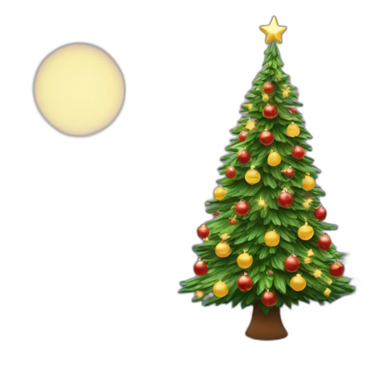 Sapin de Noël rigolo emoji