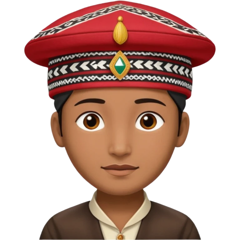 Dhaka topi emoji nepali people wear in head emoji