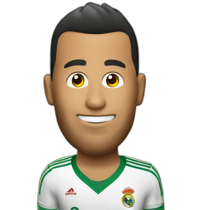 Homère bois une bière avec Ronaldo emoji