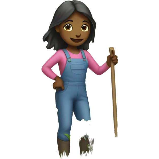 Girl gardening emoji