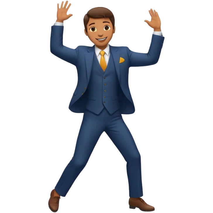 The stepper, an emoji of a man dancing emoji