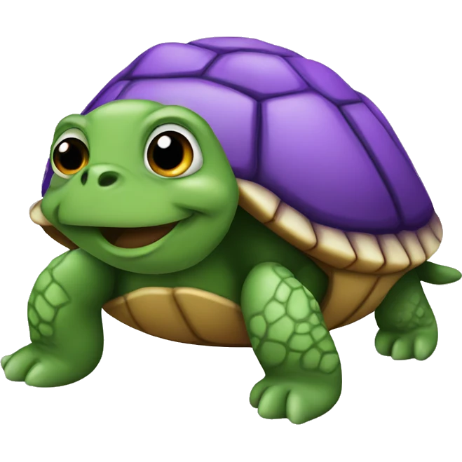 Turtle with purple shell emoji