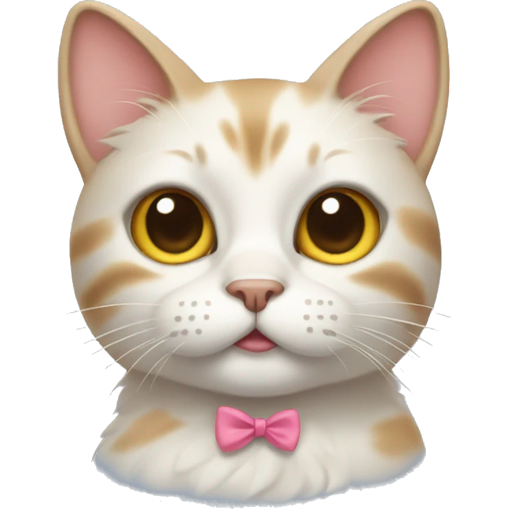 cat with bow emoji