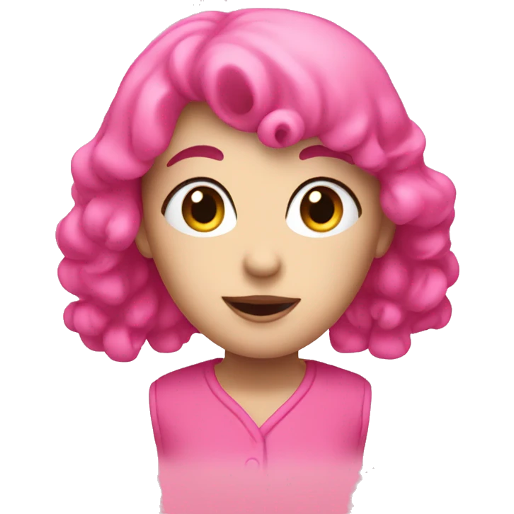 pink selling emoji