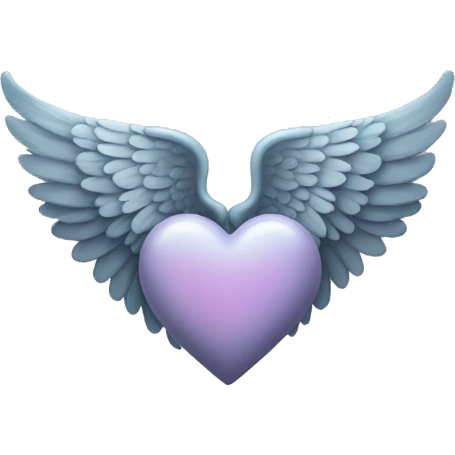 Heart with Angels wings  emoji