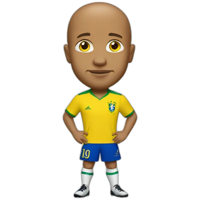 Roberto Carlos wearing yellow Brazil jersey emoji