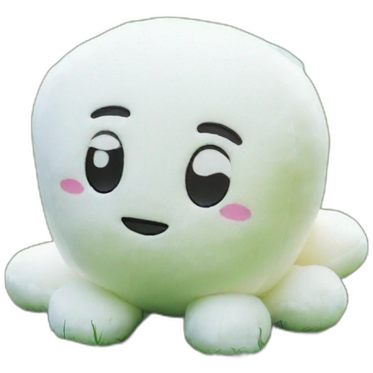 Milk plush on a lawn emoji