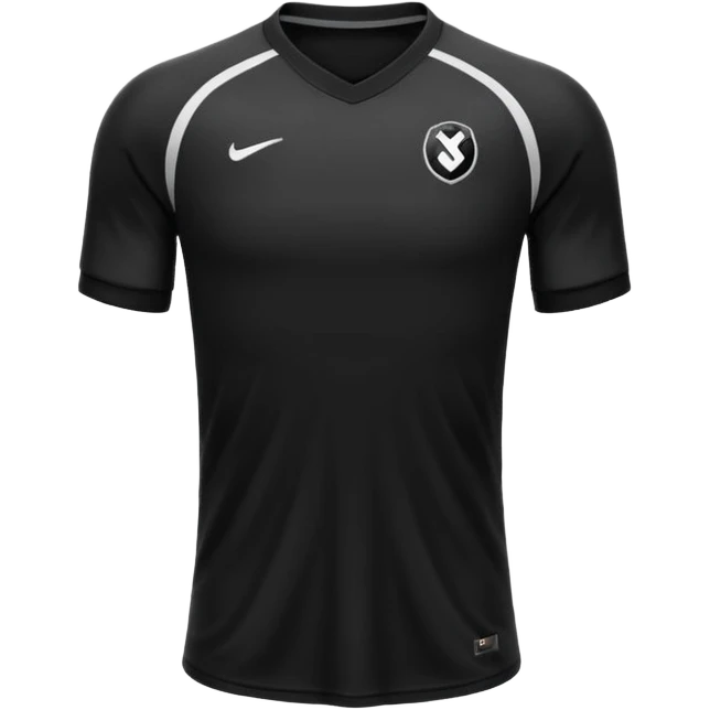 maillot football bande noir sans numéro ni logo emoji