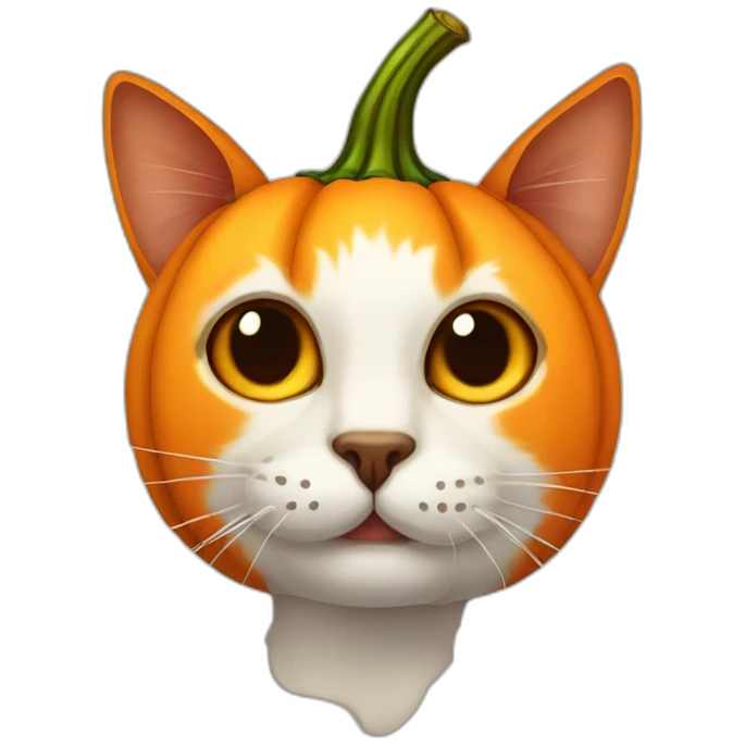 pumkin head cat emoji