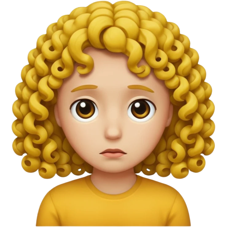 Sad + curls emoji