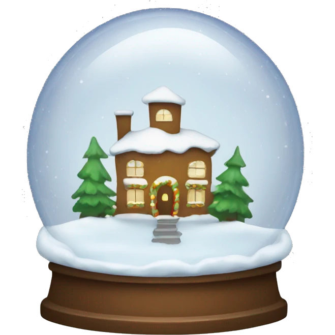 Christmas snowglobe emoji