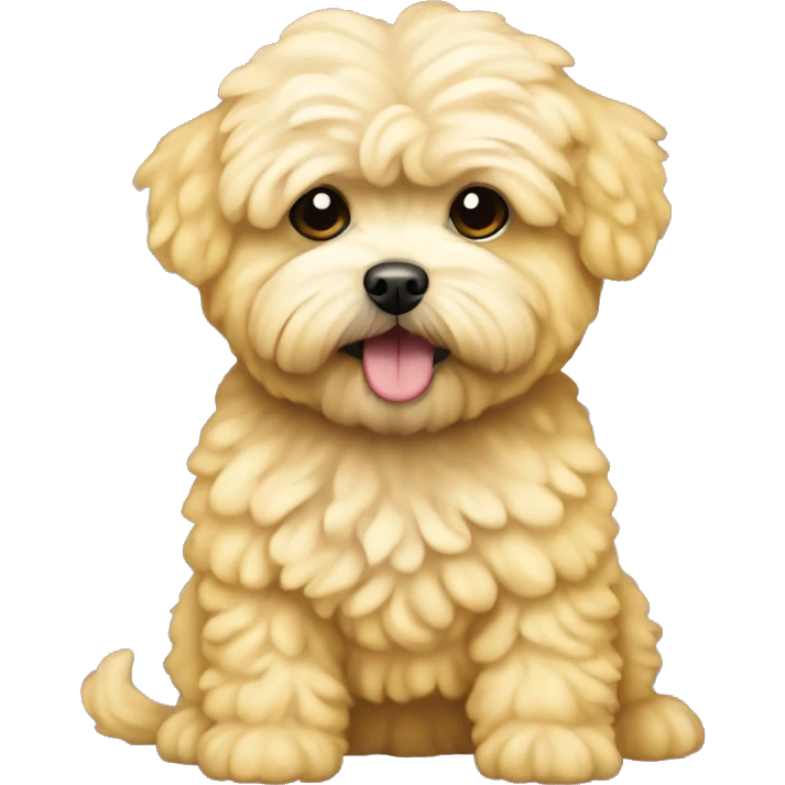 Yellow maltipoo emoji