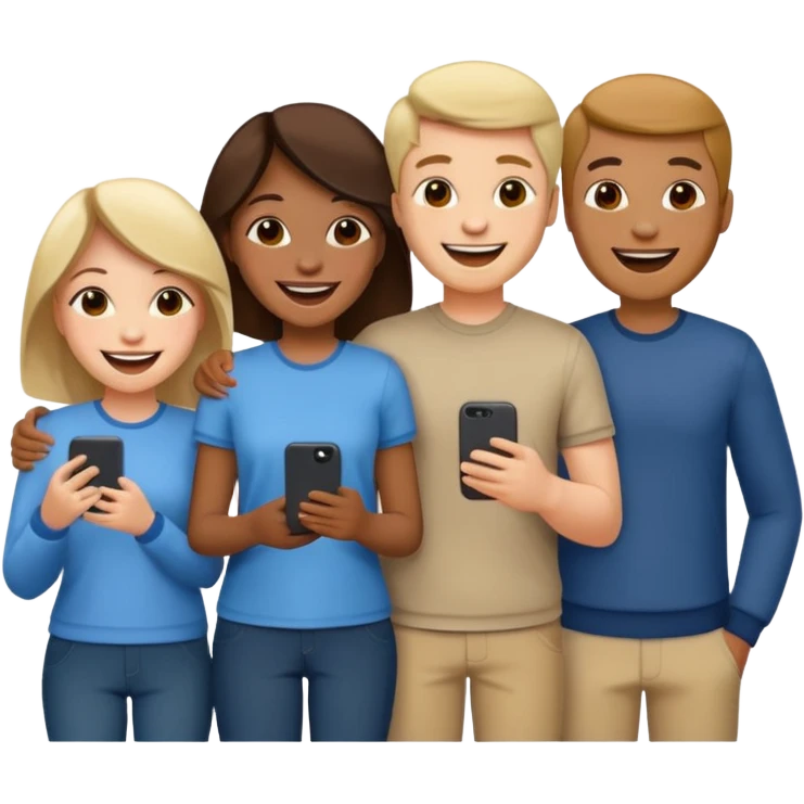 team of a company, dressed casually emoji