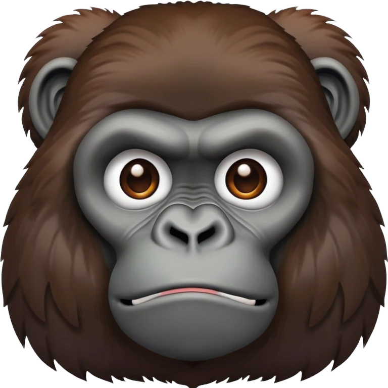 Gorilla looking sad emoji
