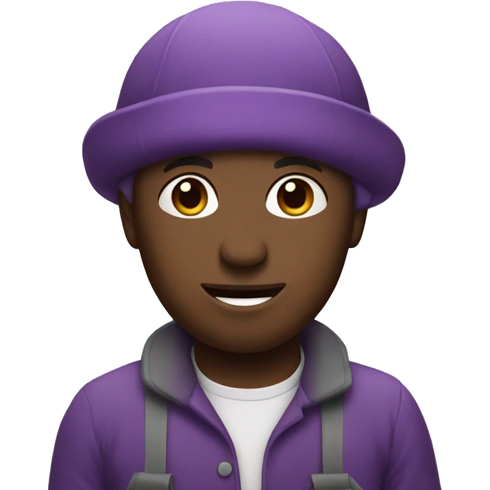 Purple fruit seller  emoji