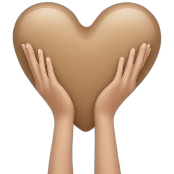 Coeur avec les mains emoji