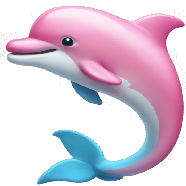 Pink dolphin emoji