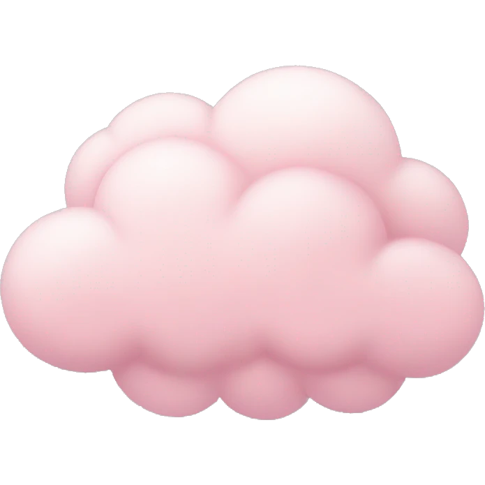 pastel pink cloud emoji