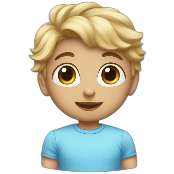 Babyblue hart emoji