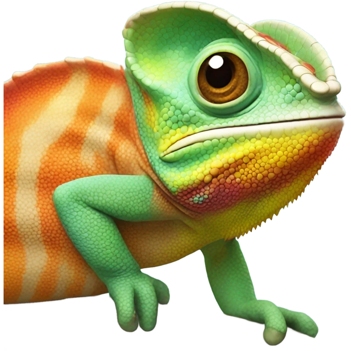 smile chameleon  emoji