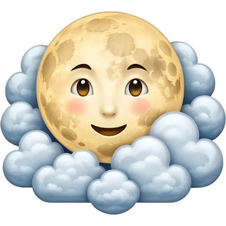 ☁️🌕☁️ emoji