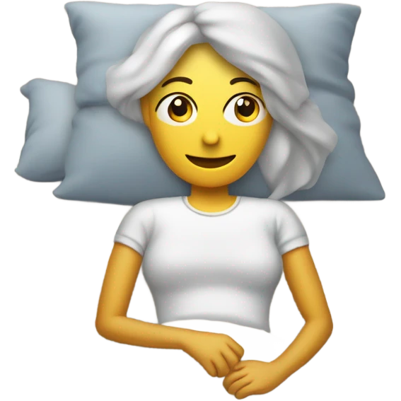 Bett schlafen frau emoji
