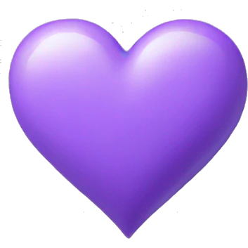 Heart purple pastel emoji