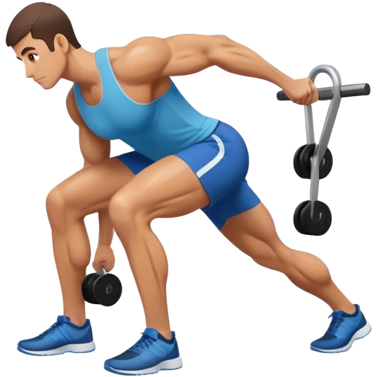 bent-over row exercise emoji