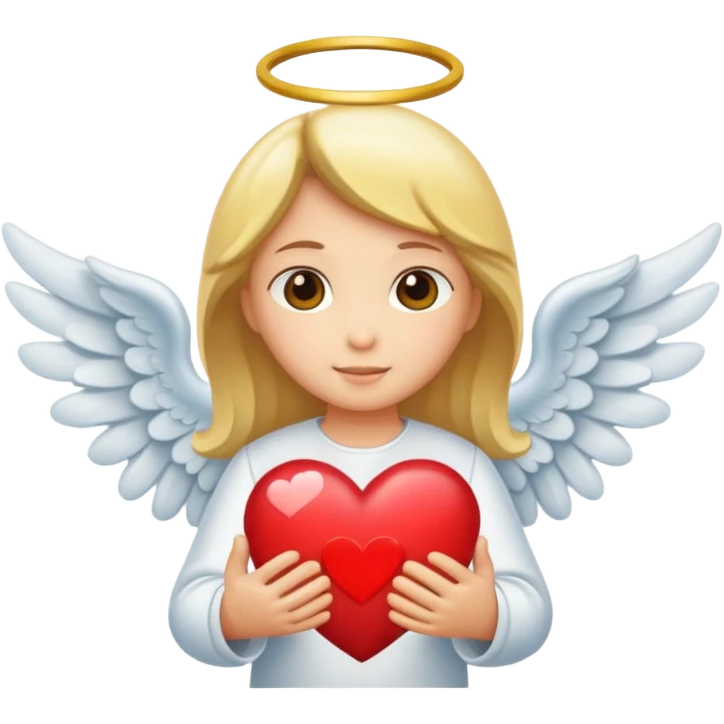 angel and heart emoji