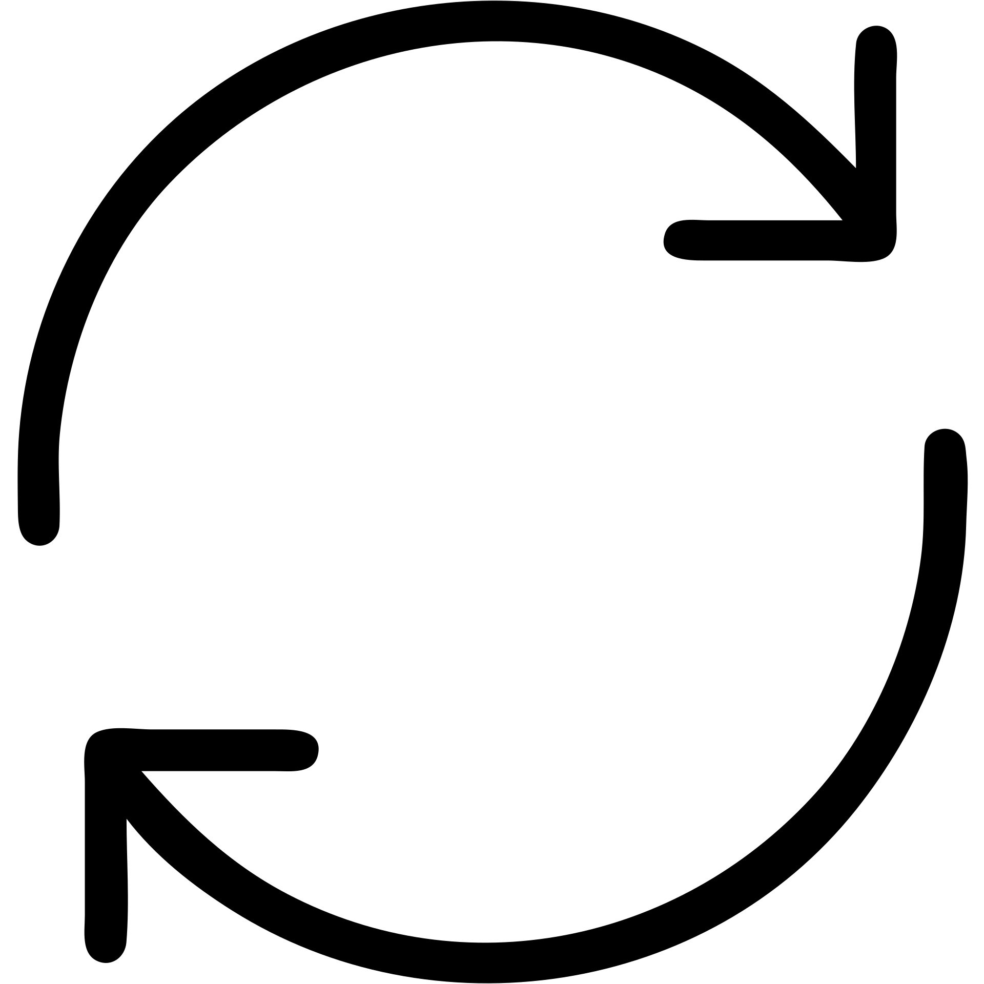 two arrows forming a circular loop, pointing anticlockwise, refresh or rotate symbol, outline icon style emoji