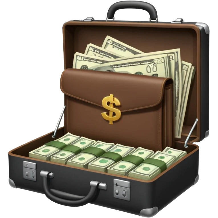 open wifi money filled briefcase emoji