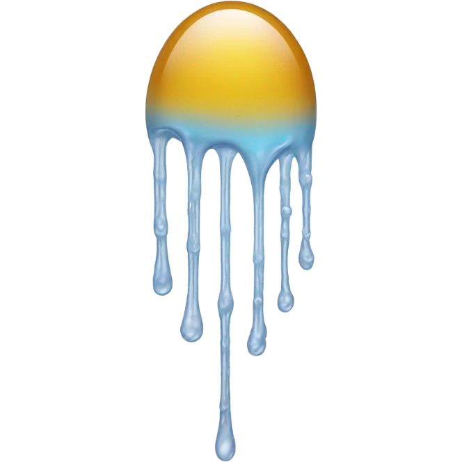 Glue dripping emoji