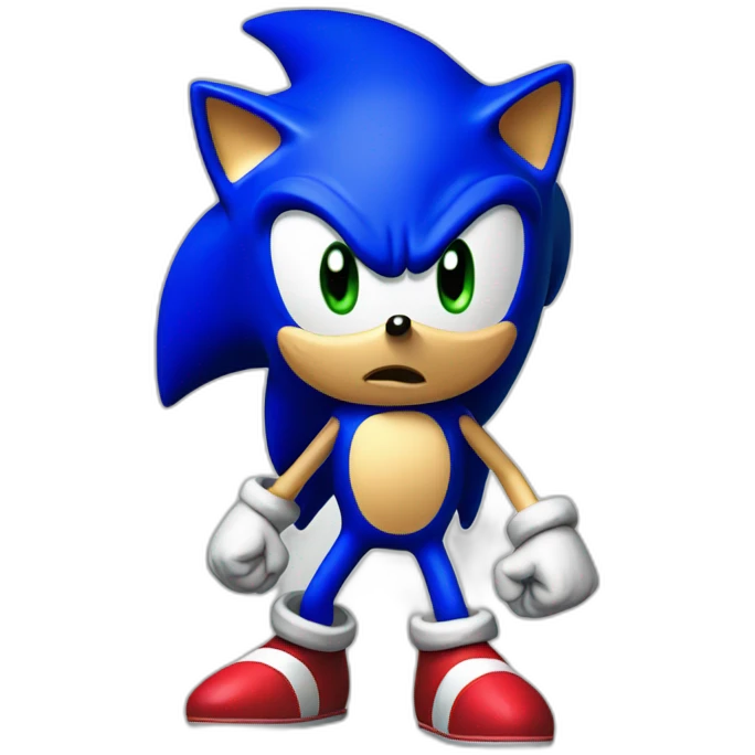 Sonic qui est déçu emoji