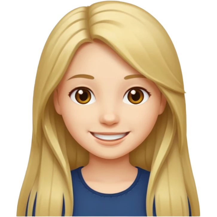 cut long hair girl emoji