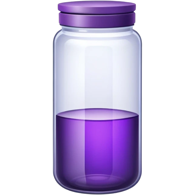 Purple glass jar emoji