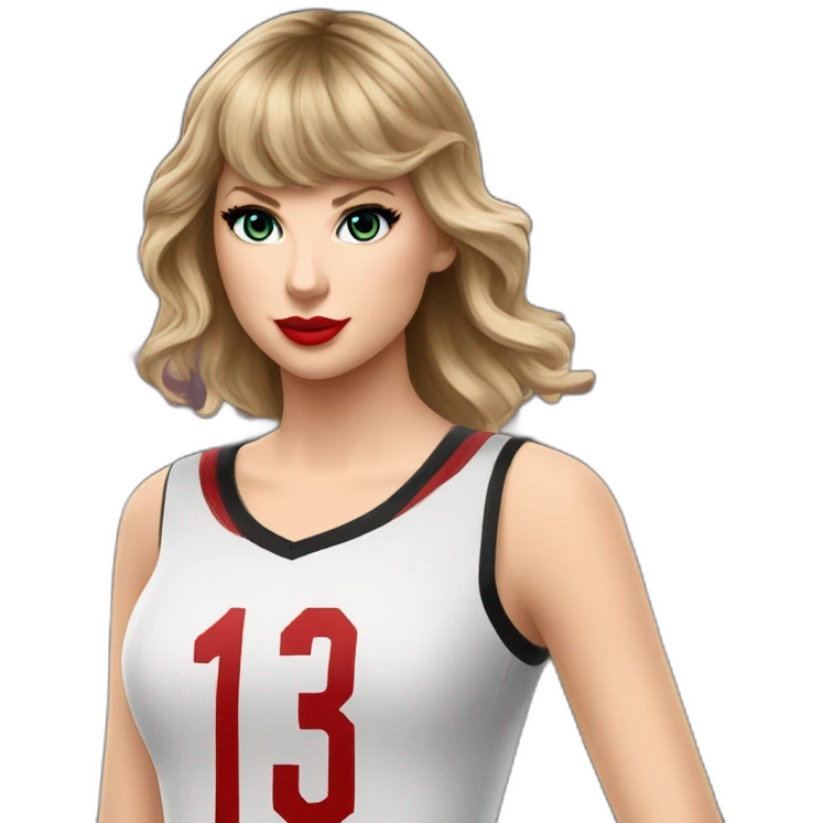 Taylor-Swift-AC-Milan-jersey-number-13 emoji